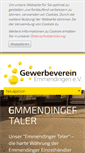 Mobile Screenshot of gewerbeverein-emmendingen.de